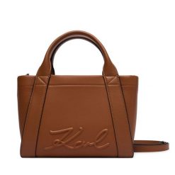 Torebka KARL LAGERFELD. Brązowe torebki do ręki damskie KARL LAGERFELD, bez wzorów, klasyczne, bez dodatków. Za 779.99 zł.