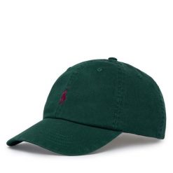Czapka z daszkiem Polo Ralph Lauren. Zielone czapki i kapelusze męskie Polo Ralph Lauren, bez wzorów. Za 329.99 zł.