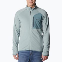 Bluza trekkingowa męska Columbia Triple Canyon Full Zip. Niebieskie bluzy męskie Columbia, m, bez wzorów, bez kaptura. Za 249.14 zł.