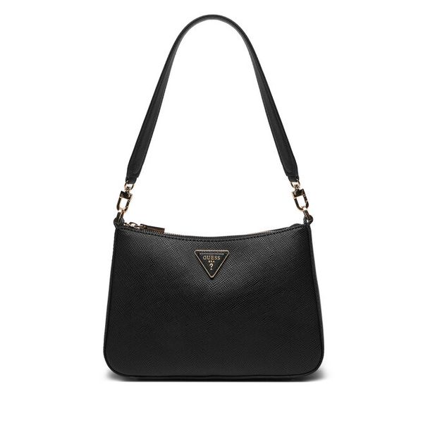 Torebka Guess. Czarne torebki do ręki damskie Guess, z aplikacjami, klasyczne, bez dodatków. Za 289.99 zł.