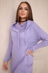 Sweter z kopertowym dołem jasny fioletowy. Fioletowe swetry damskie KESI, l, bez wzorów, z wełny, bez kołnierzyka, plus size, bez ramiączek, bez kaptura. Za 200.74 zł.