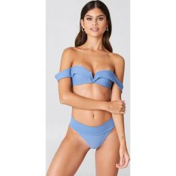 J&K Swim X NA-KD Dół bikini Folded - Blue. Bikini damskie marki J&K Swim X NA-KD. Za 72.95 zł.