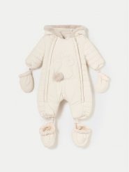 Mayoral Kombinezon zimowy 2620 Beżowy Regular Fit. Brązowe buty zimowe chłopięce Mayoral, bez wzorów, z syntetyku, bez zapięcia. Za 239.99 zł.