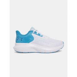 Buty do biegania damskie Under Armour Charged Rogue 5 white/steel. Białe obuwie sportowe damskie Under Armour, bez wzorów, do biegania. Za 189.99 zł.