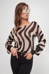 Sweter damski ze wzorem LIU JO. Swetry damskie Liu Jo, s, bez wzorów, bez kołnierzyka, bez ramiączek, bez kaptura. W wyprzedaży za 531.30 zł.
