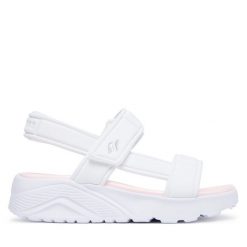 Sandały Skechers. Białe sandały dziewczęce Skechers, bez zapięcia. Za 199.99 zł.