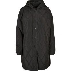 Kurtka parka damska z kapturem Urban Classics Oversized Diamond Quilted. Czarne kurtki damskie Urban Classics, na zimę, bez wzorów, z kapturem. Za 380.00 zł.
