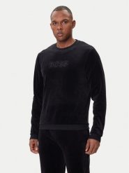 BOSS Bluza Velour 50550636 Czarny Regular Fit. Czarne bluzy męskie Boss, m, bez wzorów, z bawełny, bez kaptura. Za 339.99 zł.