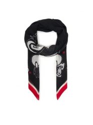 KARL LAGERFELD Szal B1W33106 Czarny. Czarne czapki i kapelusze damskie KARL LAGERFELD, bez wzorów. Za 429.99 zł.