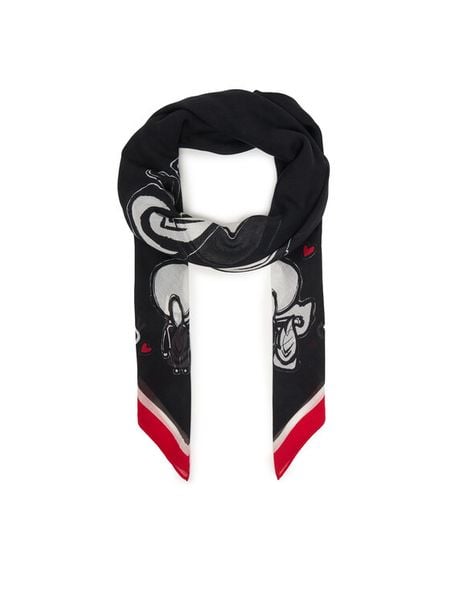 KARL LAGERFELD Szal B1W33106 Czarny. Czarne czapki i kapelusze damskie KARL LAGERFELD, bez wzorów. Za 429.99 zł.