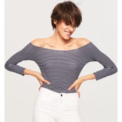 Koszulka z półokrągłym dekoltem - Granatowy. T-shirty damskie marki Reserved. W wyprzedaży za 19.99 zł.