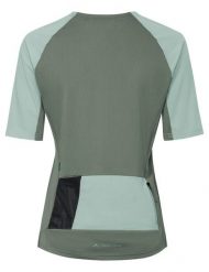Koszulka damska Kuro Shirt II. Zielone koszulki sportowe damskie Vaude, bez wzorów, z materiału, bez kołnierzyka, bez ramiączek, na fitness i siłownię. Za 279.00 zł.