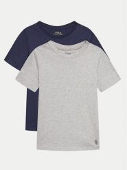 Polo Ralph Lauren Komplet 2 t-shirtów 9P5006 Granatowy Regular Fit. Niebieskie t-shirty dla chłopców Polo Ralph Lauren, bez wzorów, z bawełny, bez ramiączek. Za 159.99 zł.