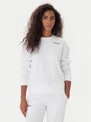 Kappa Bluza Logo Fekka 371M5EW Biały Regular Fit. Białe bluzy damskie Kappa, m, bez wzorów, z bawełny, bez kaptura. Za 119.99 zł.