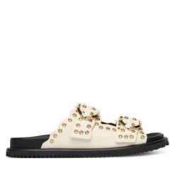 Klapki Blauer. Klapki damskie Blauer, bez wzorów, bez obcasa. Za 559.99 zł.