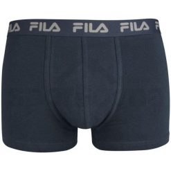 Męskie Bokserki Fila Granatowe L - Oddychający Komfort z Bawełny. Niebieskie bokserki męskie Fila, l, bez wzorów, z bawełny. Za 131.99 zł.