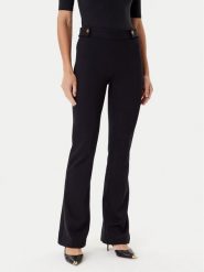 Guess Spodnie materiałowe W5YB0I KCMU2 Czarny Regular Fit. Czarne spodnie materiałowe damskie Guess, xs, z aplikacjami, z materiału. Za 339.99 zł.