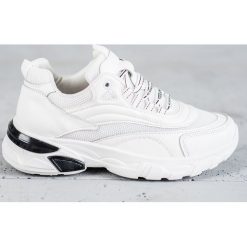 SHELOVET białe Sneakersy Fashion. Białe trampki i tenisówki damskie SHELOVET, bez wzorów, bez zapięcia. W wyprzedaży za 99.00 zł.