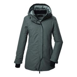 Parka dla kobiet Killtec KOW 93. Szare parki damskie KILLTEC, m, bez wzorów, z materiału, z kapturem. Za 596.65 zł.