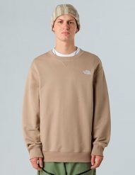 The North Face Essential Lite Crew sweter męski 2XL. Brązowe swetry przez głowę męskie The North Face, m, bez wzorów, z bawełny, bez kołnierzyka. Za 430.99 zł.