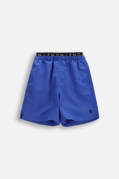 Szorty pływackie dziecięce Lemon Explore WL6 szybkoschnące. Niebieskie szorty dla chłopców LEMON explore, na lato, bez wzorów, z materiału. Za 59.90 zł.