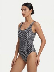 Calvin Klein Swimwear Strój kąpielowy LV00Q61205 Czarny. Czarne kostiumy jednoczęściowe damskie Calvin Klein Swimwear, xl, bez wzorów, z syntetyku. Za 369.99 zł.