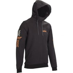 Bluza rowerowa (z kapturem) LEATT Hoodie MTB Gravity 3.0. Czarne bluzy męskie LEATT, bez wzorów, z kapturem. W wyprzedaży za 629.10 zł.
