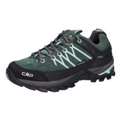 Buty trekkingowe damskie CMP Rigel Low Wp trek. Zielone obuwie sportowe damskie CMP, bez wzorów, trekkingowe. Za 379.99 zł.