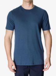 Koszulka Houdini Tree Tee. Niebieskie koszulki sportowe męskie Houdini, l, bez wzorów, z lyocellu, bez kołnierzyka, bez ramiączek, trekkingowe. Za 186.99 zł.
