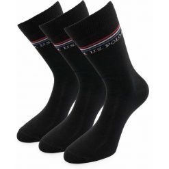 Skarpetki U.S. Polo Assn. czarne z bawełny - 3 pary. Czarne skarpety męskie U.S. Polo Assn., bez wzorów, z bawełny. Za 136.99 zł.