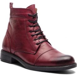 Kozaki LANQIER - 43A634 Bordowy. Czerwone kozaki męskie Lanqier, z materiału. Za 269.00 zł.