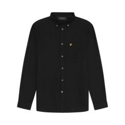 Koszula Lyle & Scott Plain Oxford. Czarne koszule męskie LYLE AND SCOTT, m, bez wzorów, z bawełny, casualowe, bez kołnierzyka, bez ramiączek. W wyprzedaży za 316.35 zł.