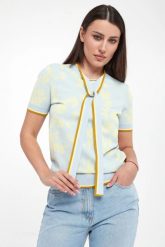 Sweter damski z wiązaniem ELISABETTA FRANCHI. Swetry damskie Elisabetta Franchi, bez wzorów, bez kołnierzyka, bez ramiączek, bez kaptura. W wyprzedaży za 1,343.20 zł.