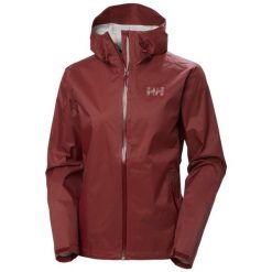 Damska kurtka wodoodporna Helly Hansen Loke Terra. Czerwone kurtki damskie Helly Hansen, bez wzorów, bez kaptura. Za 573.10 zł.