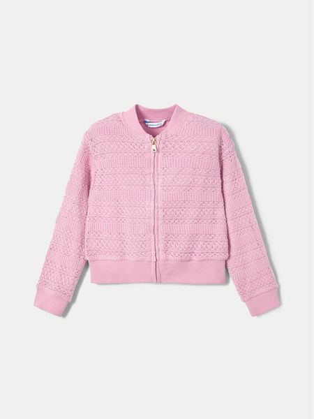 Mayoral Bluza 3409 Różowy Regular Fit. Czerwone bluzy dla dziewczynek Mayoral, bez wzorów, z bawełny, bez ramiączek, bez kaptura. Za 99.99 zł.