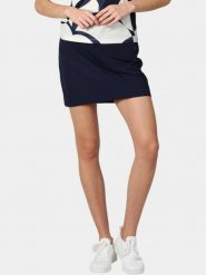 Spódnica Damska Luhta Hopiala. Niebieskie spódnice damskie Luhta, s, bez wzorów, z materiału, eleganckie. Za 259.00 zł.