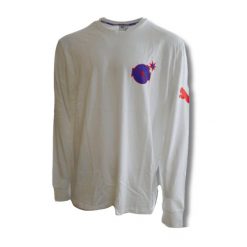 Koszulka PUMA x THE HUNDREDS Longsleeve T-shirt. Białe bluzki z długim rękawem męskie Puma, m, bez wzorów, z bawełny, bez kołnierzyka. Za 270.40 zł.