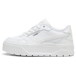 Buty sportowe damskie Puma Karmen II. Białe obuwie sportowe damskie Puma, bez wzorów, z materiału, trekkingowe. Za 490.00 zł.