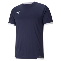Koszulka Puma Team Liga. Białe koszulki sportowe męskie Puma, m, bez wzorów, bez kołnierzyka, bez ramiączek, do piłki nożnej. Za 83.00 zł.