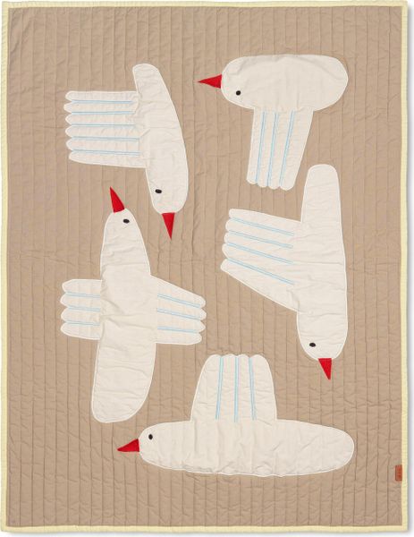 Kocyk dziecięcy Bird 80 x 110 cm. Kocyki dla dzieci Ferm Living. Za 458.00 zł.