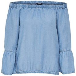 Only Koszulka Damska Sandy Shoulder Dnm Top Light Blue Denim (Rozmiar 38). Bluzki damskie marki Only. W wyprzedaży za 60.00 zł.