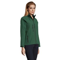 Kurtka Damska Roxy Soft Shell. Niebieskie kurtki damskie SOL'S, m, bez wzorów, z elastanu, bez kaptura. Za 212.99 zł.