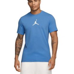 Koszulka t-shirt bawełniana męska NIKE JORDAN JUMPMAN. Czarne t-shirty męskie Nike, m, bez wzorów, z bawełny, bez kołnierzyka. Za 135.00 zł.