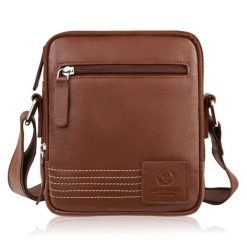 Listonoszka saszetka męska skórzana na ramię koniakowa Paolo Peruzzi AY-27-CG. Saszetki męskie bez wzorów, ze skóry, eleganckie, na ramię. Za 149.00 zł.