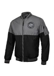 Kurtka sportowa męska Pitbull West Coast Caseman. Szare kurtki męskie PITBULL, m, bez wzorów, z materiału, sportowe, bez kaptura. Za 199.99 zł.