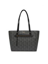 DKNY Torebka Bryant Ave Md Tote R42AYE20 Czarny. Czarne torebki do ręki damskie DKNY, bez wzorów, ze skóry, bez dodatków. Za 569.99 zł.