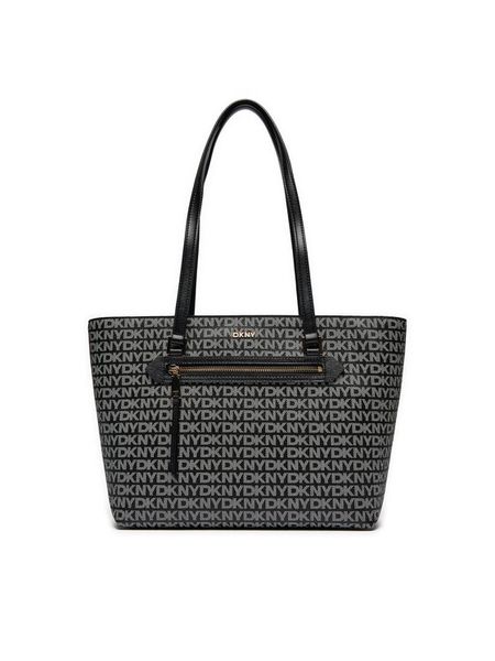 DKNY Torebka Bryant Ave Md Tote R42AYE20 Czarny. Czarne torebki do ręki damskie DKNY, bez wzorów, ze skóry, bez dodatków. Za 569.99 zł.