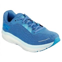 Buty do biegania Damskie Skechers. Niebieskie obuwie sportowe damskie Skechers, bez wzorów, do biegania. Za 447.99 zł.