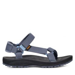 Sandały Teva. Niebieskie obuwie sportowe damskie Teva, bez wzorów, trekkingowe. Za 199.99 zł.