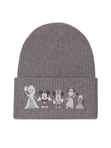 Disney 100 Czapka ACCCS-AW23-206D100 Srebrny. Szare buty zimowe dziewczęce Disney 100, bez wzorów, z materiału. Za 39.99 zł.